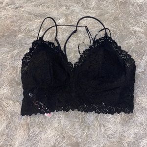 black bralette